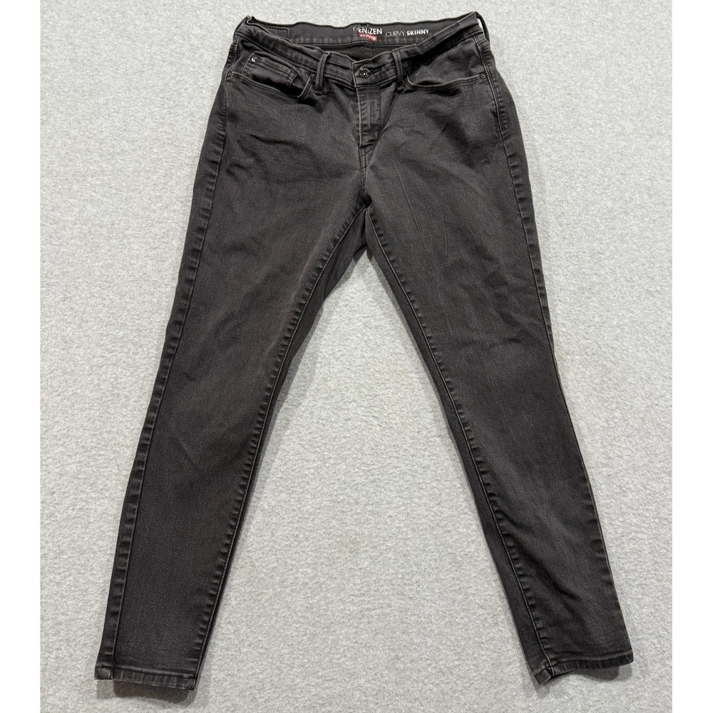 Women's Levi's Denizen Curvy Skinny Faded Black Jeans 31 X 30